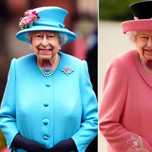 Prompt: the Queen if she were 20
