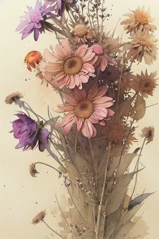 Image similar to ( ( ( ( ( 1 loose watercolor of flowers. muted colors. ) ) ) ) ) by jean - baptiste monge!!!!!!!!!!!!!!!!!!!!!!!!!!!!!!