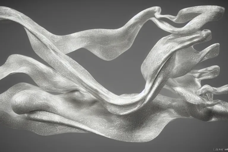 Image similar to Painful pleasures by Lynda Benglis, octane render, 4k, 8k, sharp, very very beautiful, stunning, twisted, vanishing, transparent