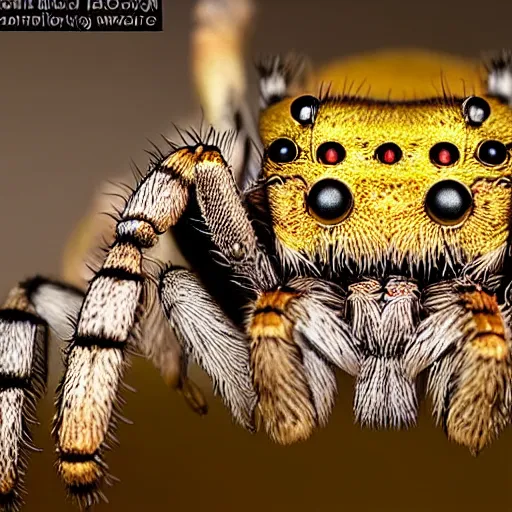 Prompt: the most frightening spider anyone has ever seen. ultra realistic, hyper realistic, macro photography