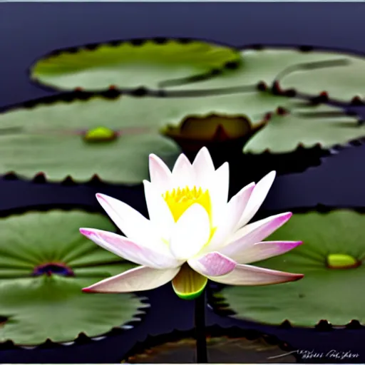 Prompt: zen elegant lotus