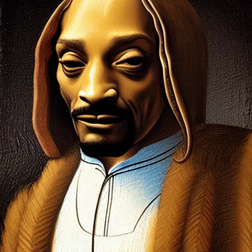 Image similar to extremely detailed snoop dogg painting by Leonardo Da Vinci, 8k