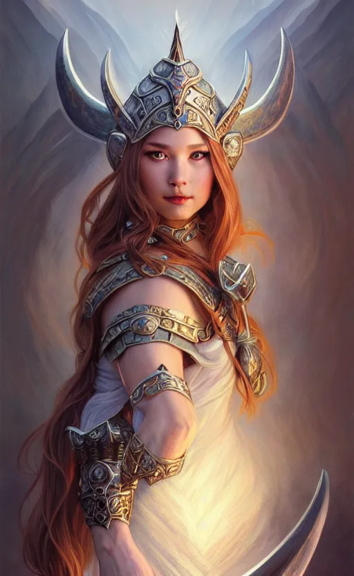 Image similar to opal viking warrior, regal, elegant, winter, snow, beautiful, stunning, hd, illustration, epic, d & d, fantasy, intricate, elegant, highly detailed, wide angle, digital painting, artstation, concept art, smooth, sharp focus, illustration, wallpaper, art by artgerm and greg rutkowski and alphonse mucha and jin xiaodi