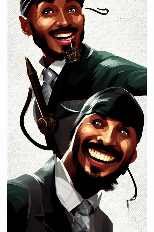 Image similar to umar ibn hafizh smile. pop art, pixel, bioshock art style, dynamic composition, face features, body features, ultra realistic art, digital painting, concept art, smooth, sharp focus, illustration, intricate, without duplication, elegant, confident posse, art by artgerm and richard hamilton and mimmo rottela, kirokaze and paul robertson