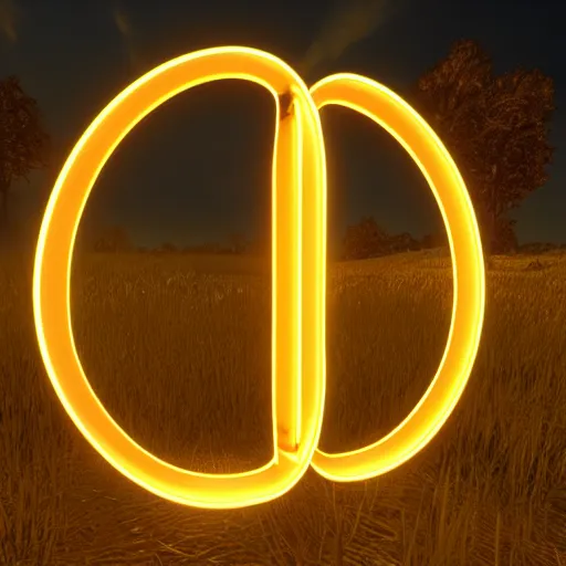 Prompt: glowing golden infinity symbol unreal engine