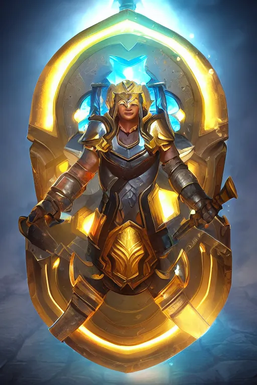 Image similar to shield fantasy epic legends game icon stylized digital illustration radiating a glowing aura global illumination ray tracing hdr fanart arstation by ian pesty and katarzyna da „ bek - chmiel