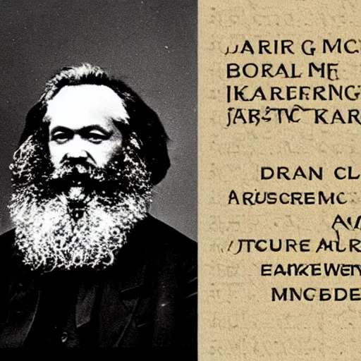 Image similar to karl marx in arcane