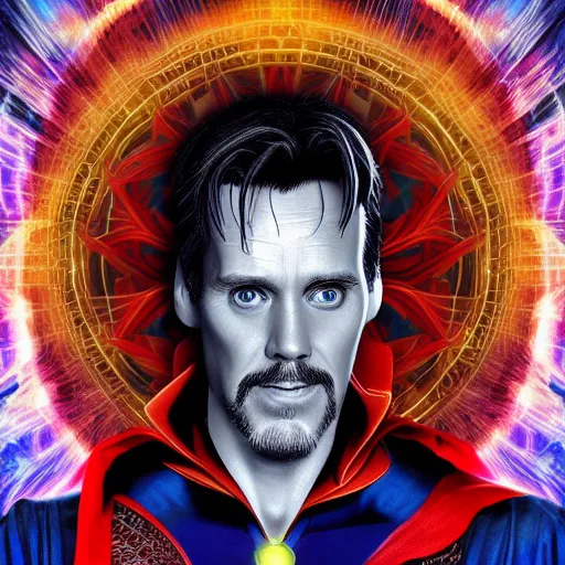 Image similar to Digital painting of Jim Carrey as Doctor Strange