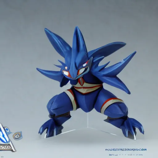 Image similar to kyogre pokemon as warhammer tabletop figurine