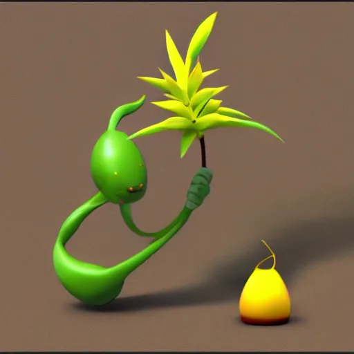 Image similar to bellsprout and primeape hybrid pokemon