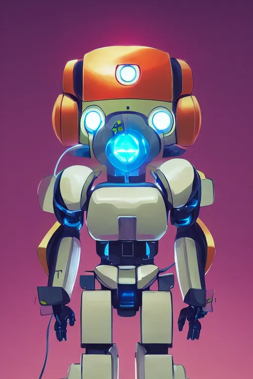 Image similar to metabots medabots medarotto medarot robot minimalist comics helmet mask neon cybereye, behance hd by jesper ejsing, by rhads, makoto shinkai and lois van baarle, ilya kuvshinov, rossdraws global illumination ray tracing hdr radiating a glowing aura