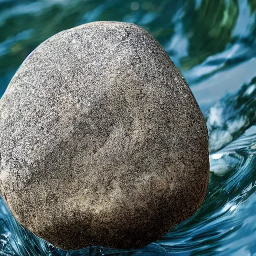 Image similar to a rock made out of water