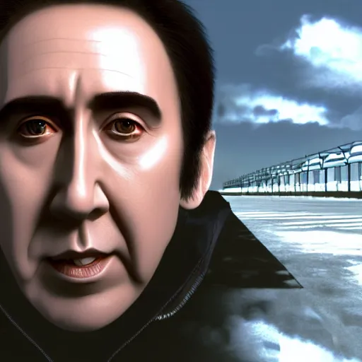 Prompt: Nicolas Cage JRPG cinema 4d render, Ray tracing reflection, natural lighting, award winning photography