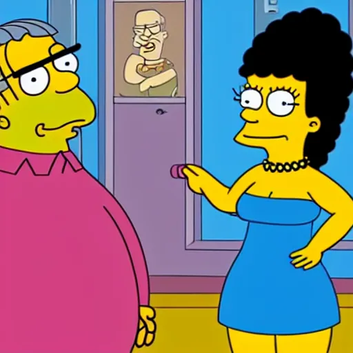 Image similar to kim kardashian in the simpsons super high quality 4k HD