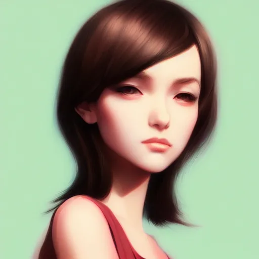 Prompt: a woman holding a cigarette in her hand, an airbrush painting by ilya kuvshinov, cgsociety, digital art, ilya kuvshinov, digital painting, smokey background