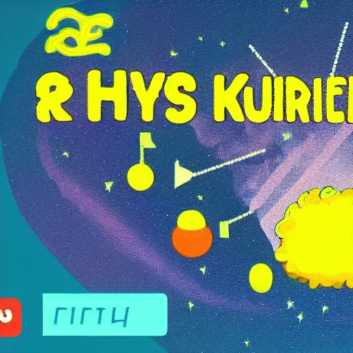 Image similar to cursed Kurzgesagt video of weird physics shit