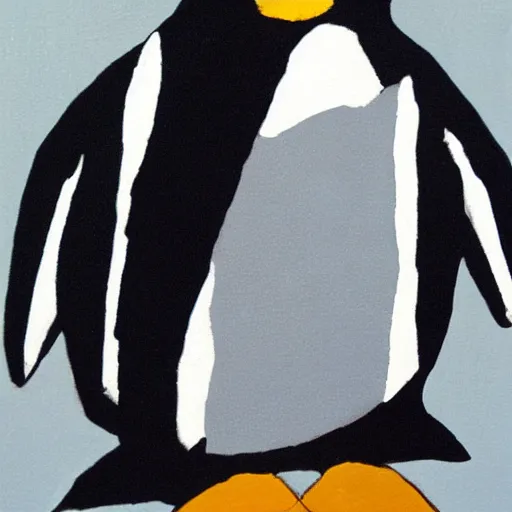 Image similar to portrait of a penguin wearing a suit