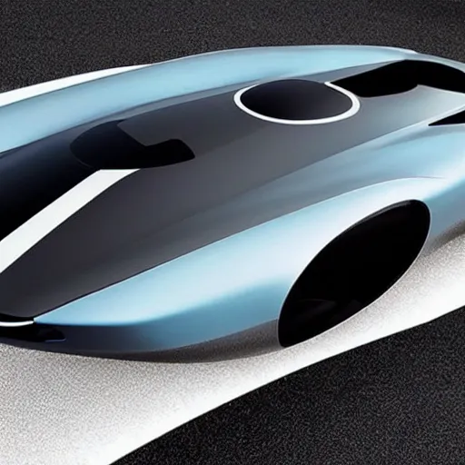 Prompt: the most futuristic car ever