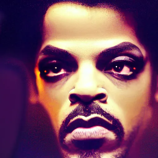 Prompt: photo of prince looking through a looking glass, very detailed, 8 k resolution