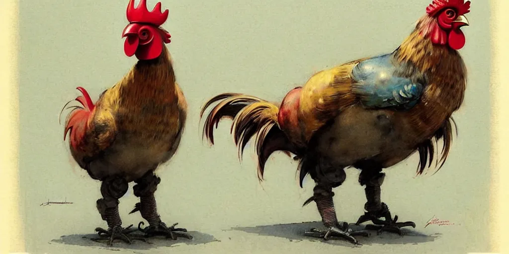 Prompt: ( ( ( ( ( 1 9 5 0 s retro future robot rooster. muted colors. ) ) ) ) ) by jean - baptiste monge!!!!!!!!!!!!!!!!!!!!!!!!!!!!!!