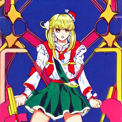 Prompt: The pretty, sailor-suited guardian who fights for Communism and Liberation, Bishoujo Senshi Britney Spears. Artwork by Naoko Takeuchi.