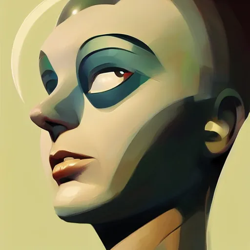 Image similar to face icon stylized minimalist the day the earth stood still 1 9 5 1, loftis, cory behance hd by jesper ejsing, by rhads, makoto shinkai and lois van baarle, ilya kuvshinov, rossdraws global illumination