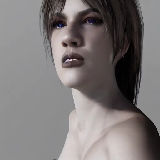 Image similar to apex's loba!!!, wearing white corset top, portrait, photorealistic, unreal engine 5, ray tracing, natural shaders