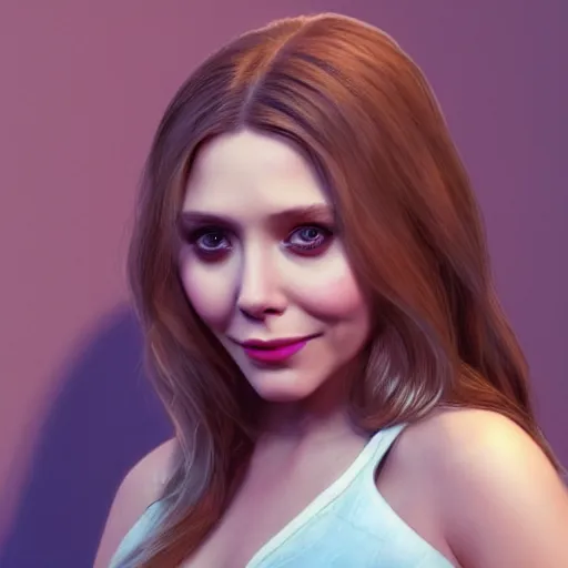 Prompt: elizabeth olsen in a disney film, elizabeth olsen 3 d render, cgsociety contest winner, artstation hd, artstation 4 k, artstation disney characters, artstation 3 d, artstation render, artstation 3 d render, 3 d art, unreal engine 3 d, octane 3 d, blender 3 d