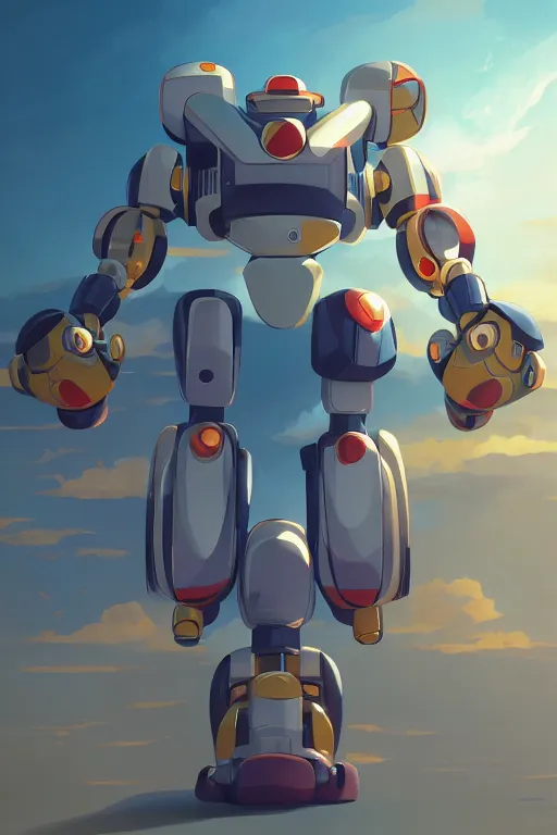 Image similar to metabots medabots medarotto medarot robot minimalist comics, behance hd by jesper ejsing, by rhads, makoto shinkai and lois van baarle, ilya kuvshinov, rossdraws global illumination ray tracing hdr radiating a glowing aura