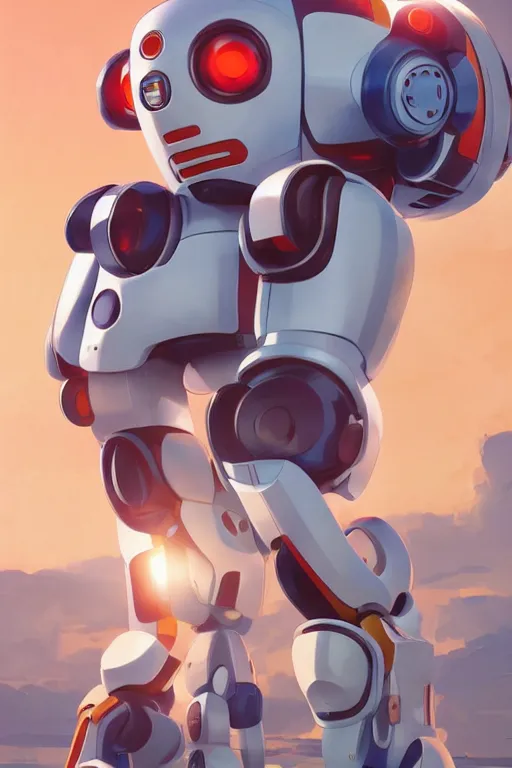 Image similar to metabots medabots medarotto medarot robot minimalist comics, behance hd by jesper ejsing, by rhads, makoto shinkai and lois van baarle, ilya kuvshinov, rossdraws global illumination ray tracing hdr radiating a glowing aura