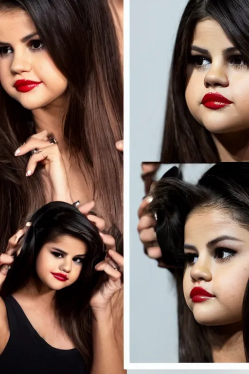 Prompt: selena gomez as a stick of cellery, a human face made out of cellery, professional food photography