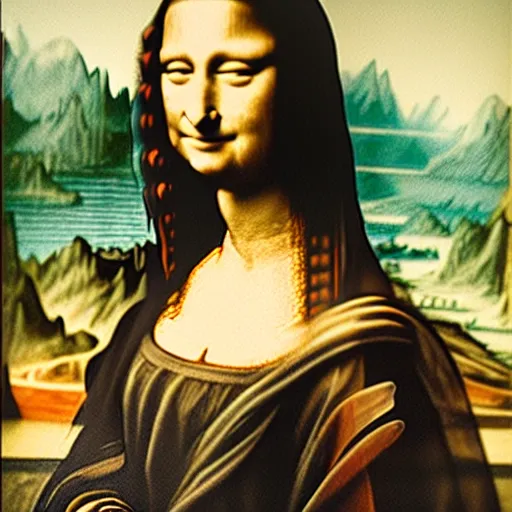 Prompt: Anne Hathaway as the Mona Lisa, detailed, Leonardo DaVinci