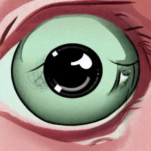 Prompt: with one normal eye and one cybernetic eye,