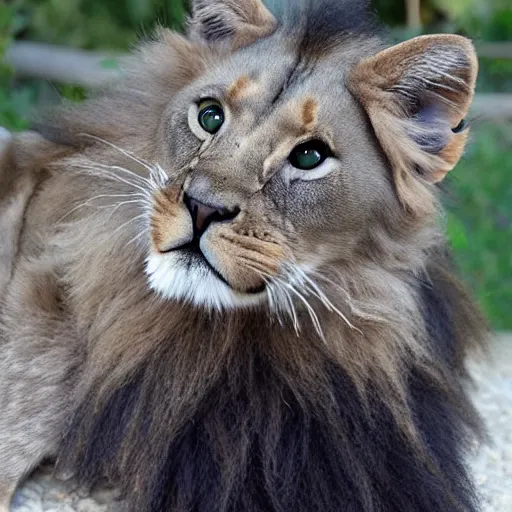 Image similar to lion cat panther hybrid