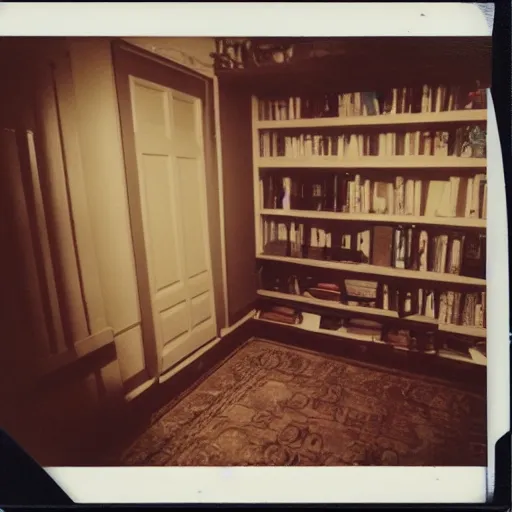 Prompt: Polaroid photo of the backrooms