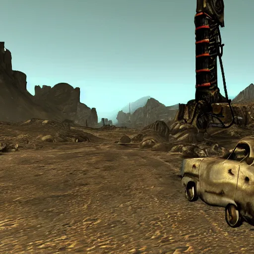 Prompt: fallout new vegas ultra modded ue 5 best graphics