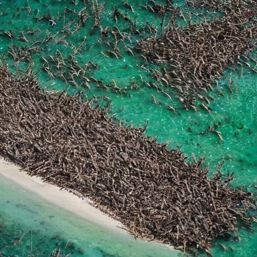 Image similar to aerial hd photograph of an uncontacted tribe from the andaman and nicobar islands