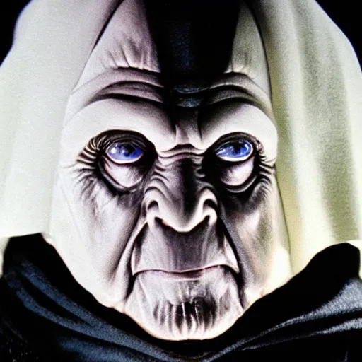 Prompt: emperor Palpatine from star wars but his face is a chicken