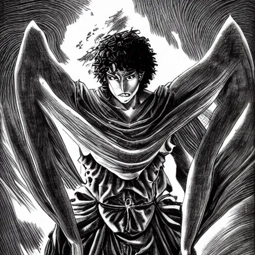 Prompt: Salvation by Kentaro Miura