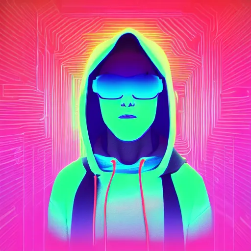 Image similar to python in hoodie, portrait, vaporwave, synthwave, neon, vector graphics, cinematic, volumetric lighting, f 8 aperture, cinematic eastman 5 3 8 4 film, photorealistic