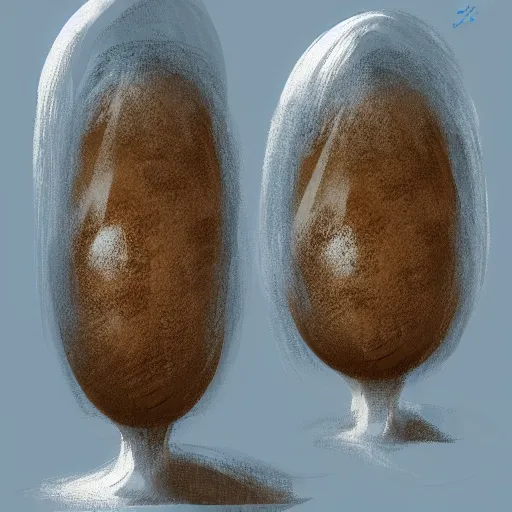 Prompt: alien eggs hatching concept art