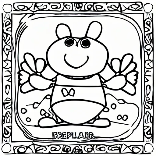 Image similar to pepapig colouring page