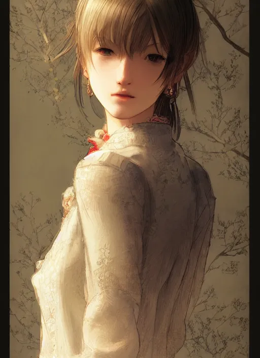 Image similar to a portrait of a pretty young lady by akihiko yoshida