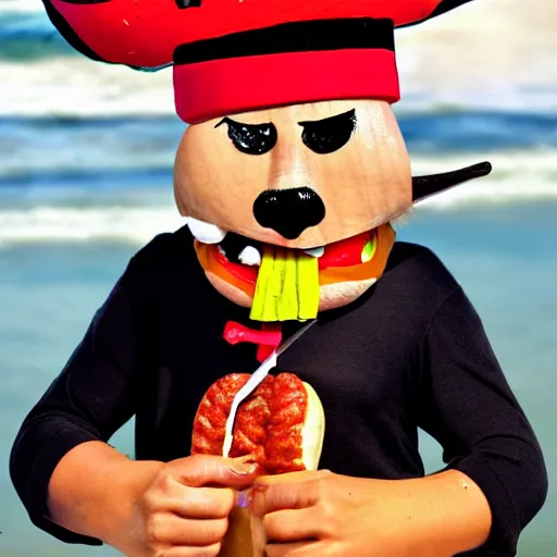 Image similar to hotdog pirate