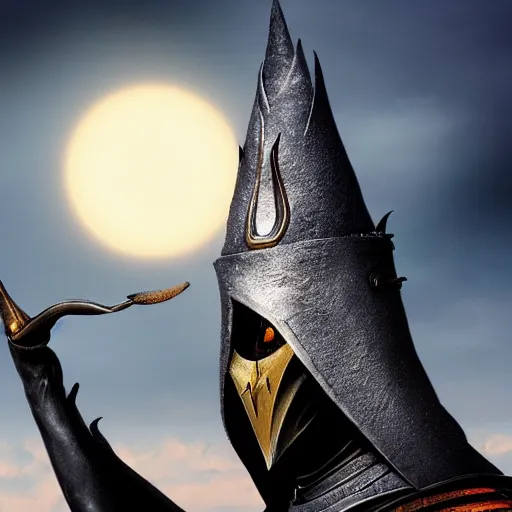 Image similar to selfie of sauron