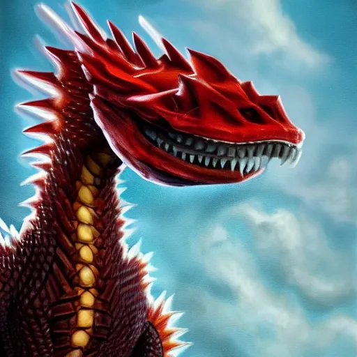 Image similar to highly realistic charmeleon, oil on canvas, intricate, portrait, 8 k highly professionally detailed, hdr, cgsociety