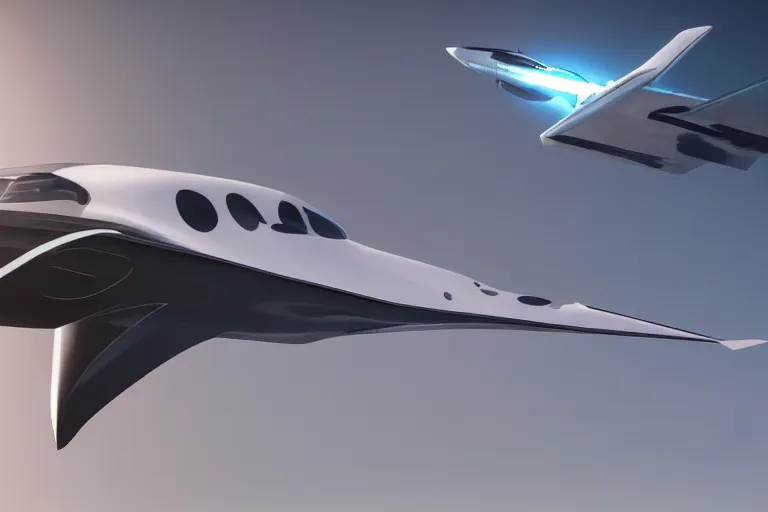 Prompt: still photo of a futuristic jet plane, highly detailed, photorealistic portrait, bright studio setting, studio lighting, crisp quality and light reflections, unreal engine 5 quality render