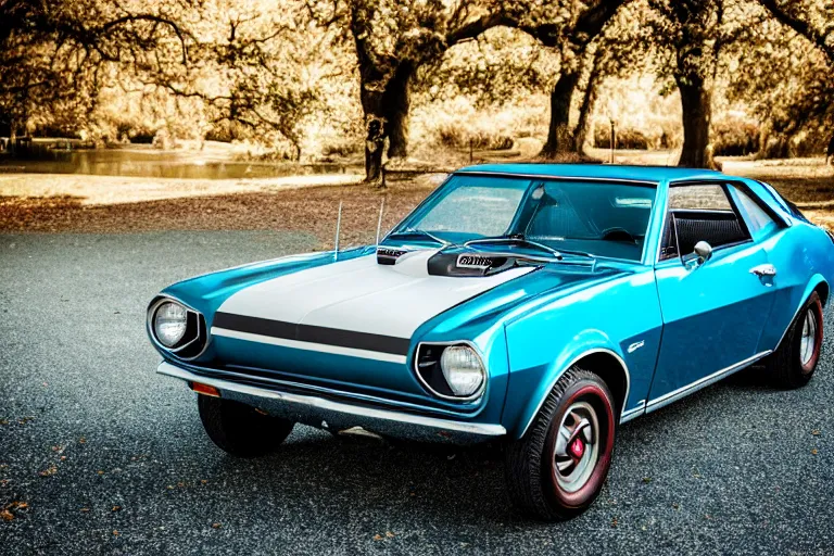 Image similar to 1965 AMC AMX/3 Gremlin, XF IQ4, 150MP, 50mm, F1.4, ISO 200, 1/160s, natural light, Adobe Photoshop, Adobe Lightroom, photolab, Affinity Photo, PhotoDirector 365