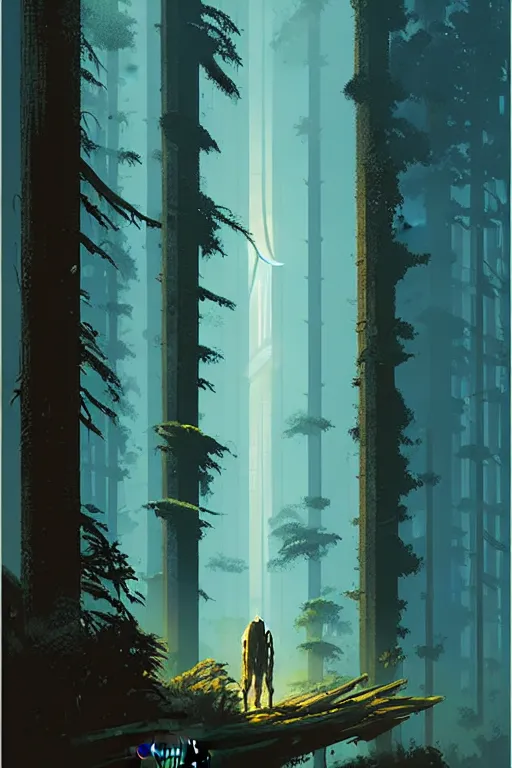 Image similar to greg rutkowski travel poster endor