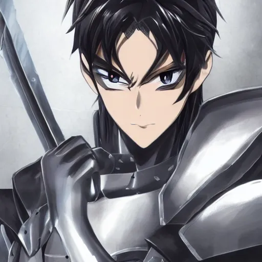 Image similar to an attractive anime character with clear face and donned in leather armor ready for battle, heroic, high res, awesome